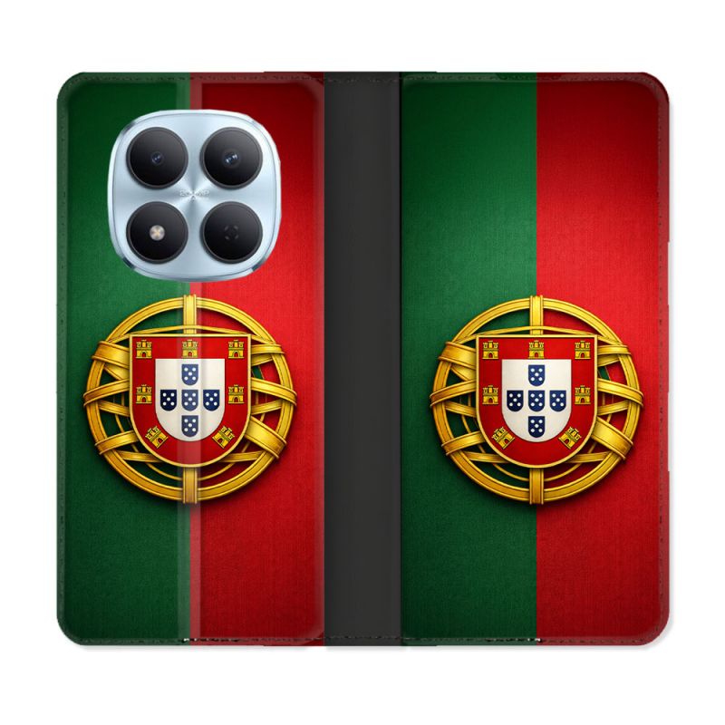 Housse Cuir Portefeuille Pour Xiaomi Redmi Note 15 Pro 5G Voyage Drapeau Portugal