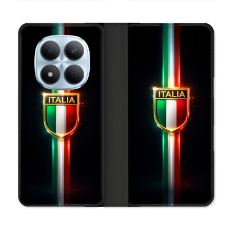 Housse Cuir Portefeuille Pour Xiaomi Redmi Note 15 Pro 5G Voyage Italie 3 sur Noir