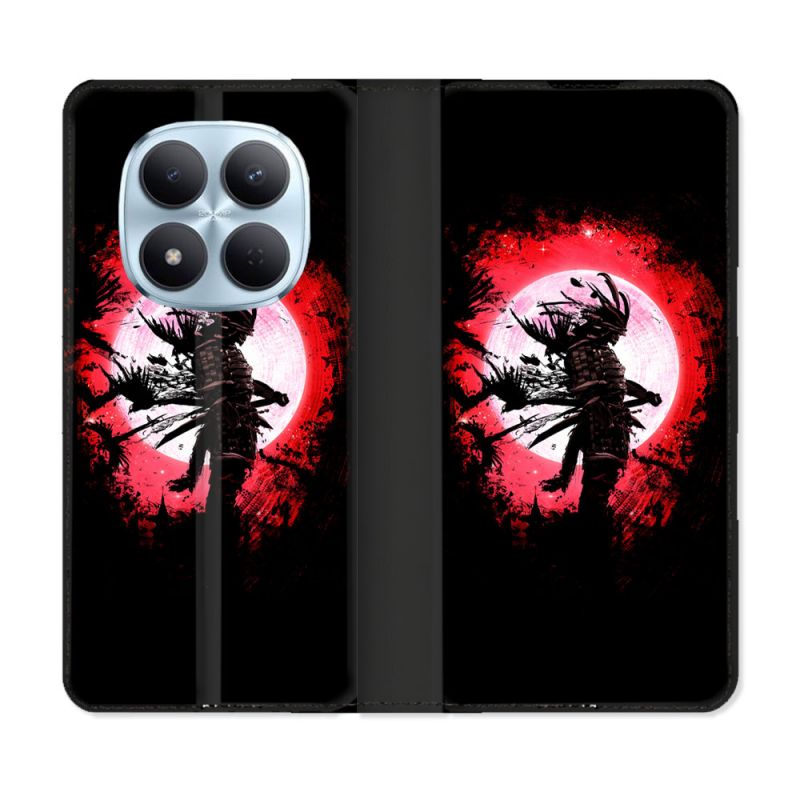 Housse Cuir Portefeuille Pour Xiaomi Redmi Note 15 Pro 5G Voyage Japon Samourai