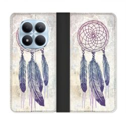 Housse Cuir Portefeuille Pour Xiaomi Redmi Note 15 Pro 5G Zen Attrape Reve Blanc