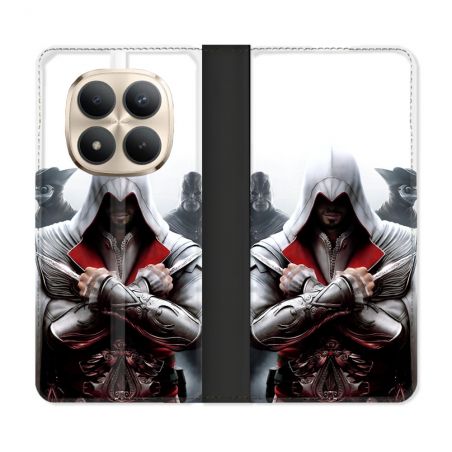 Housse Cuir Portefeuille Pour Xiaomi Redmi Note 15 Pro Plus 5G Assassin Creed Mask