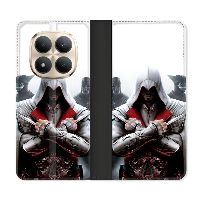 Housse Cuir Portefeuille Pour Xiaomi Redmi Note 15 Pro Plus 5G Assassin Creed Mask