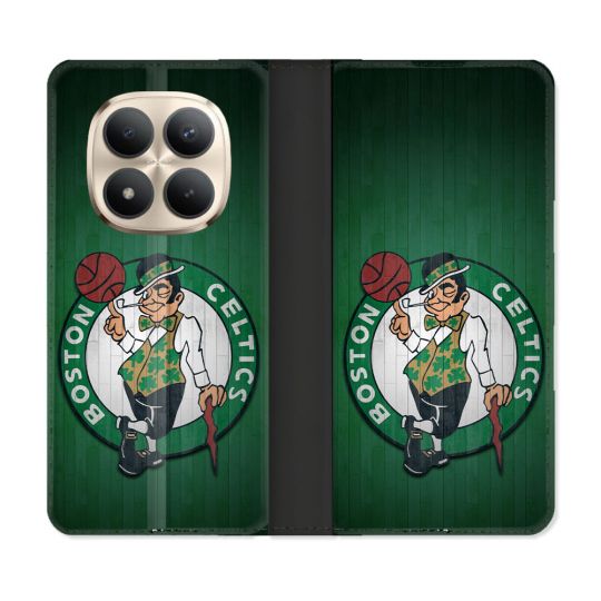 Housse Cuir Portefeuille Pour Xiaomi Redmi Note 15 Pro Plus 5G Basket Boston Celtics