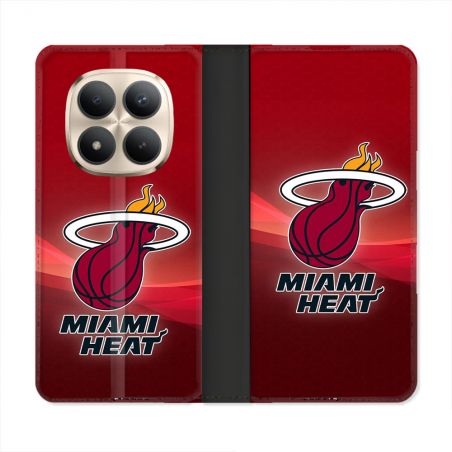 Housse Cuir Portefeuille Pour Xiaomi Redmi Note 15 Pro Plus 5G Basket Miami Heat