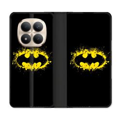 Housse Cuir Portefeuille Pour Xiaomi Redmi Note 15 Pro Plus 5G Batman Logo