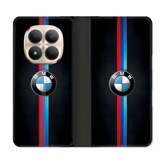 Housse Cuir Portefeuille Pour Xiaomi Redmi Note 15 Pro Plus 5G BMW Logo