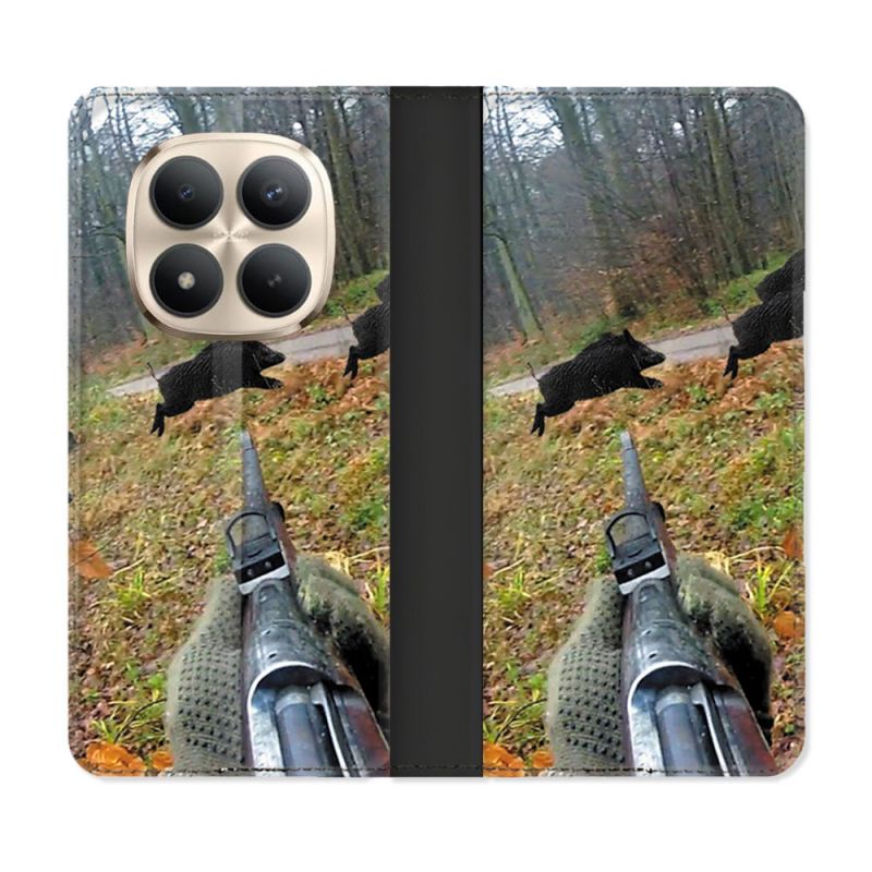 Housse Cuir Portefeuille Pour Xiaomi Redmi Note 15 Pro Plus 5G Chasse Vision Tir