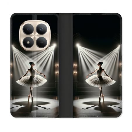 Housse Cuir Portefeuille Pour Xiaomi Redmi Note 15 Pro Plus 5G Danseuse Lumière