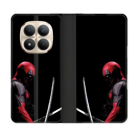 Housse Cuir Portefeuille Pour Xiaomi Redmi Note 15 Pro Plus 5G Deadpool Epee