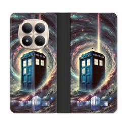 Housse Cuir Portefeuille Pour Xiaomi Redmi Note 15 Pro Plus 5G Dr Who Tardis Univers