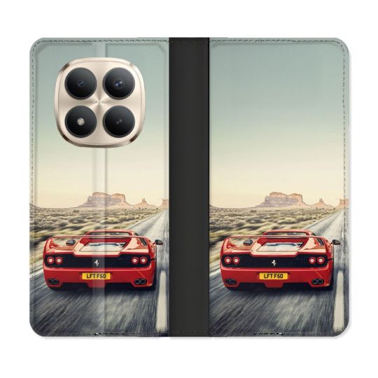 Housse Cuir Portefeuille Pour Xiaomi Redmi Note 15 Pro Plus 5G Ferrari F50