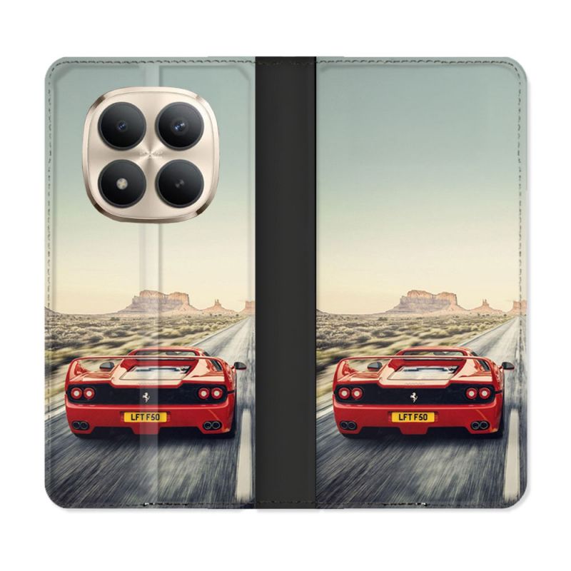 Housse Cuir Portefeuille Pour Xiaomi Redmi Note 15 Pro Plus 5G Ferrari F50