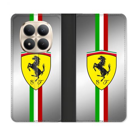 Housse Cuir Portefeuille Pour Xiaomi Redmi Note 15 Pro Plus 5G Ferrari Ligne