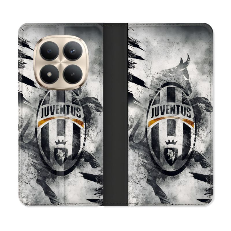 Housse Cuir Portefeuille Pour Xiaomi Redmi Note 15 Pro Plus 5G Foot Juventus Turin