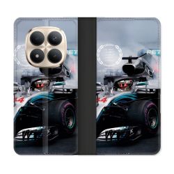 Housse Cuir Portefeuille Pour Xiaomi Redmi Note 15 Pro Plus 5G Formule 1 F1 Mercedes Petronas