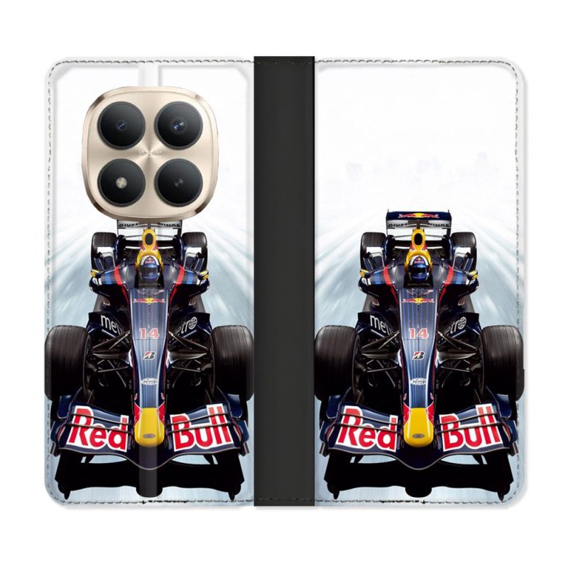 Housse Cuir Portefeuille Pour Xiaomi Redmi Note 15 Pro Plus 5G Formule 1 F1 Red Bull