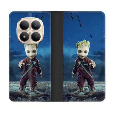 Housse Cuir Portefeuille Pour Xiaomi Redmi Note 15 Pro Plus 5G Groot Bleu