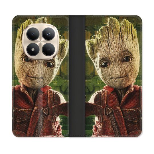 Housse Cuir Portefeuille Pour Xiaomi Redmi Note 15 Pro Plus 5G Groot Vert