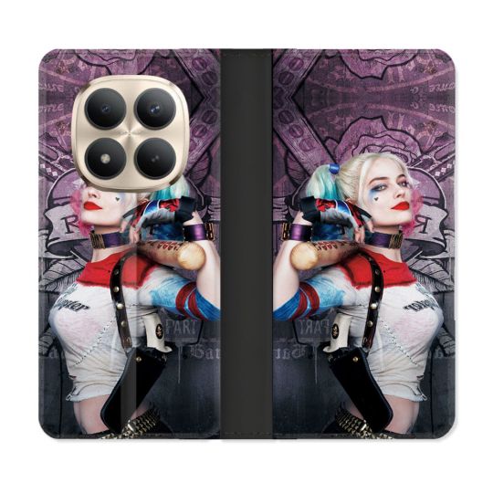 Housse Cuir Portefeuille Pour Xiaomi Redmi Note 15 Pro Plus 5G Harley Quinn Batte