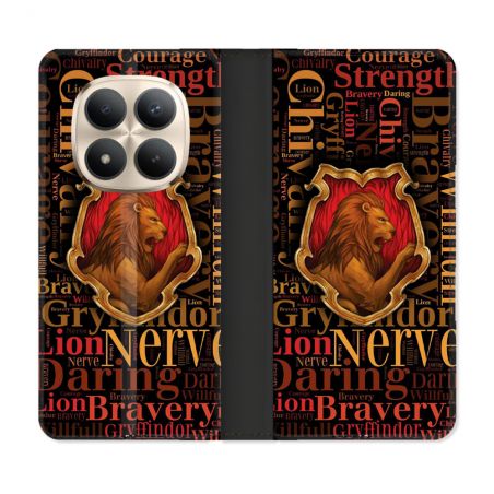 Housse Cuir Portefeuille Pour Xiaomi Redmi Note 15 Pro Plus 5G Harry Potter Griffondor