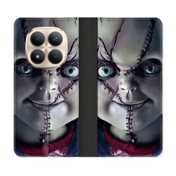Housse Cuir Portefeuille Pour Xiaomi Redmi Note 15 Pro Plus 5G Horreur Chucky Cicatrice