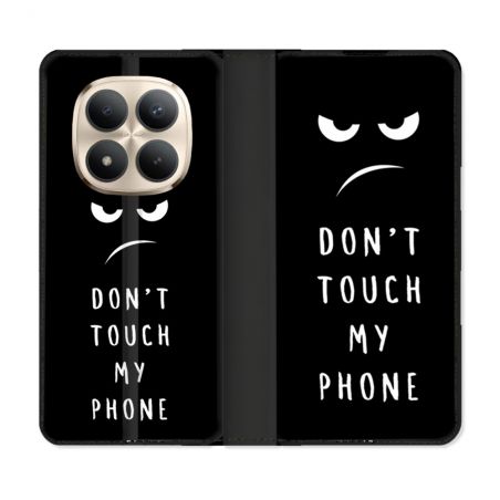Housse Cuir Portefeuille Pour Xiaomi Redmi Note 15 Pro Plus 5G Humour Don't Touch