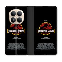 Housse Cuir Portefeuille Pour Xiaomi Redmi Note 15 Pro Plus 5G Jurassic Park Affiche