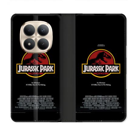 Housse Cuir Portefeuille Pour Xiaomi Redmi Note 15 Pro Plus 5G Jurassic Park Affiche