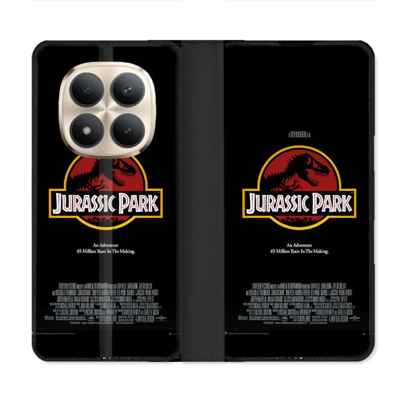 Housse Cuir Portefeuille Pour Xiaomi Redmi Note 15 Pro Plus 5G Jurassic Park Affiche