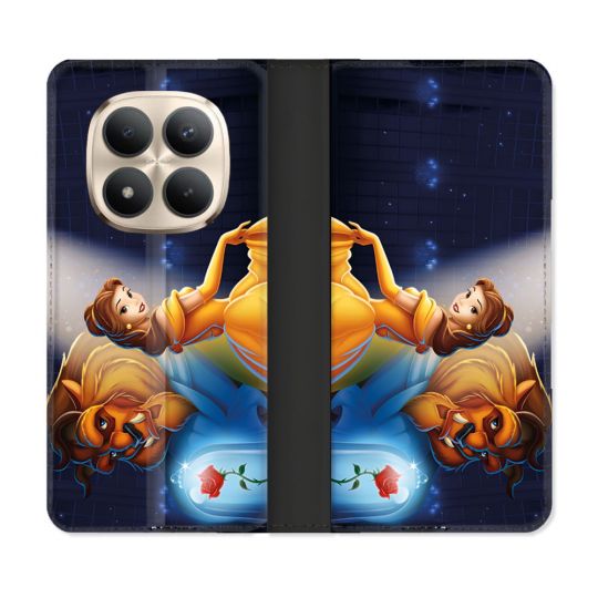 Housse Cuir Portefeuille Pour Xiaomi Redmi Note 15 Pro Plus 5G La Belle et La Bête