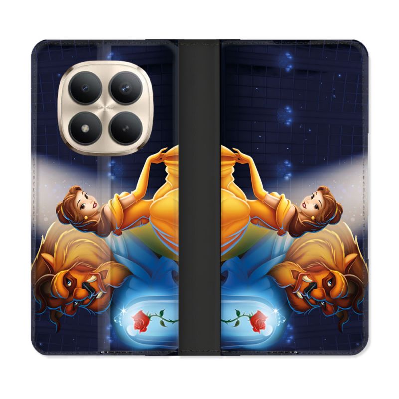 Housse Cuir Portefeuille Pour Xiaomi Redmi Note 15 Pro Plus 5G La Belle et La Bête