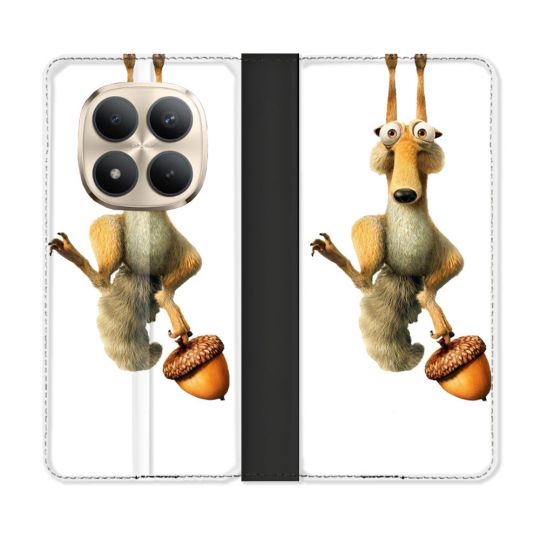 Housse Cuir Portefeuille Pour Xiaomi Redmi Note 15 Pro Plus 5G L'âge de Glace Scratch Suspendu