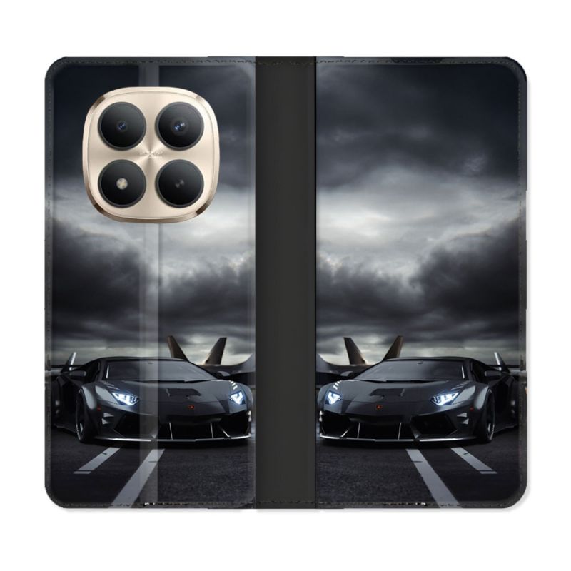 Housse Cuir Portefeuille Pour Xiaomi Redmi Note 15 Pro Plus 5G Lamborghini Avion