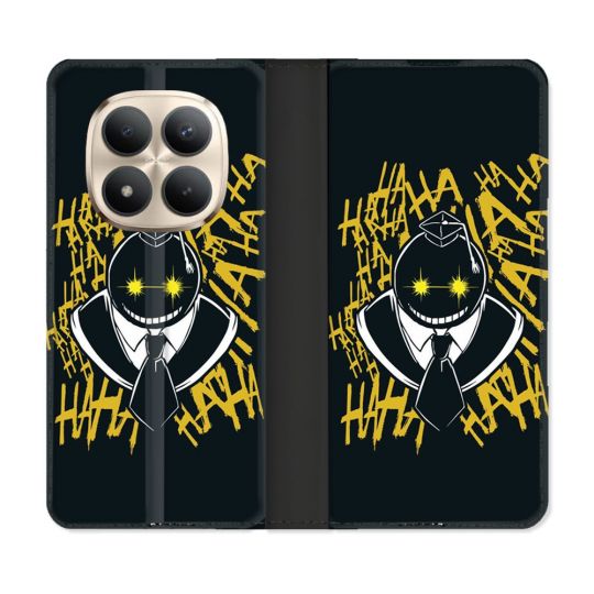 Housse Cuir Portefeuille Pour Xiaomi Redmi Note 15 Pro Plus 5G Manga Assassination Classroom Kuro Noir