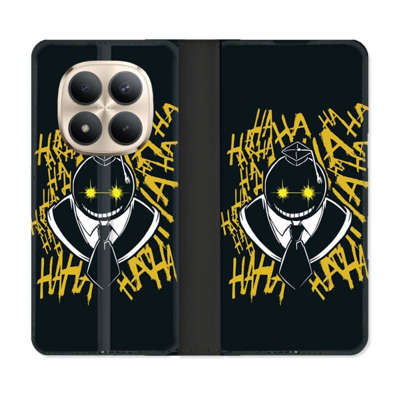 Housse Cuir Portefeuille Pour Xiaomi Redmi Note 15 Pro Plus 5G Manga Assassination Classroom Kuro Noir