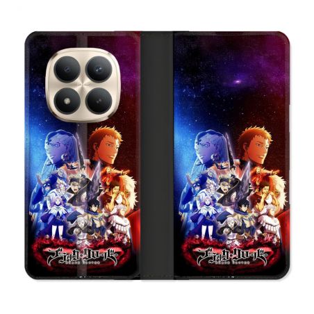 Housse Cuir Portefeuille Pour Xiaomi Redmi Note 15 Pro Plus 5G Manga Black Clover Affiche
