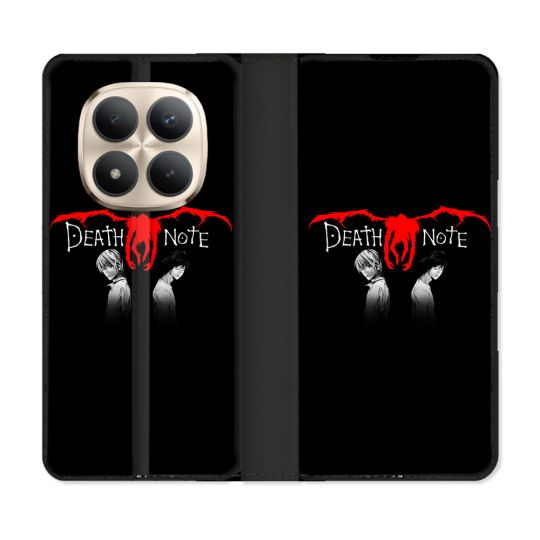 Housse Cuir Portefeuille Pour Xiaomi Redmi Note 15 Pro Plus 5G Manga Death Note Noir