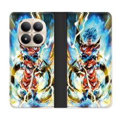 Housse Cuir Portefeuille Pour Xiaomi Redmi Note 15 Pro Plus 5G Manga Dragon Ball Sangoku Blanc