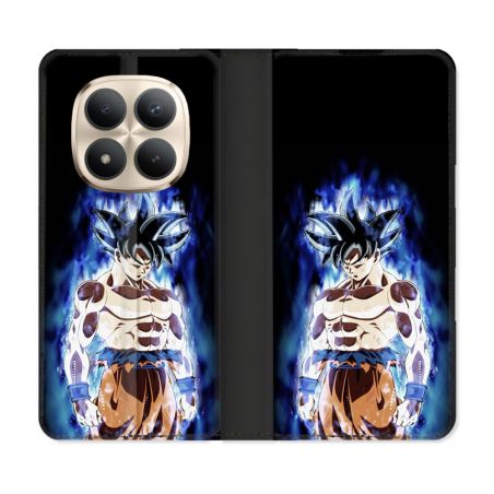 Housse Cuir Portefeuille Pour Xiaomi Redmi Note 15 Pro Plus 5G Manga Dragon Ball Sangoku Noir