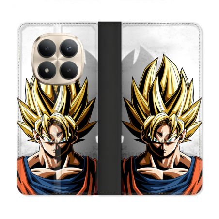 Housse Cuir Portefeuille Pour Xiaomi Redmi Note 15 Pro Plus 5G Manga Dragon Ball Sangoku Portrait