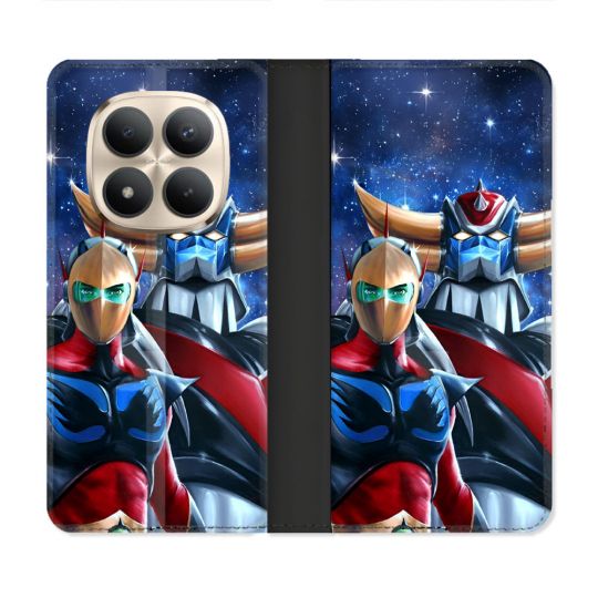 Housse Cuir Portefeuille Pour Xiaomi Redmi Note 15 Pro Plus 5G Manga Goldorak