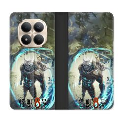 Housse Cuir Portefeuille Pour Xiaomi Redmi Note 15 Pro Plus 5G Manga Kaiju N° 8 Kafka Hibino