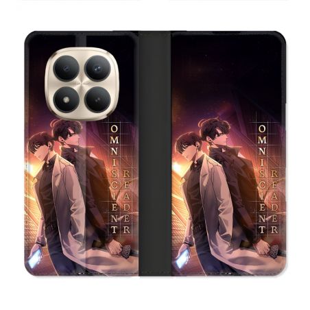 Housse Cuir Portefeuille Pour Xiaomi Redmi Note 15 Pro Plus 5G Manga Lecteur Omniscient Affiche