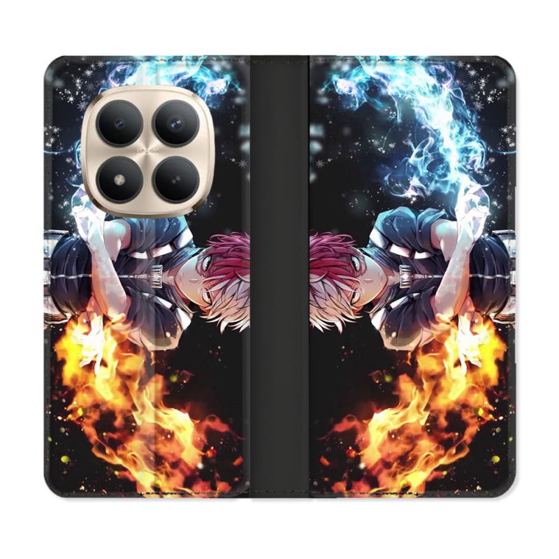 Housse Cuir Portefeuille Pour Xiaomi Redmi Note 15 Pro Plus 5G Manga My Hero Academia Shoto