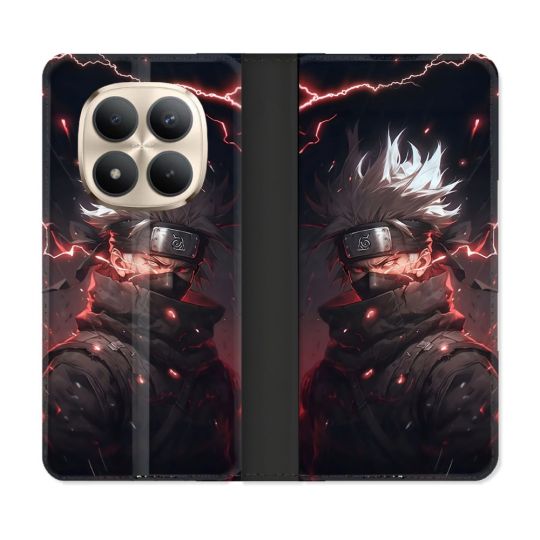 Housse Cuir Portefeuille Pour Xiaomi Redmi Note 15 Pro Plus 5G Manga Naruto Kakashi Dark
