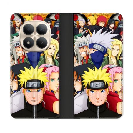 Housse Cuir Portefeuille Pour Xiaomi Redmi Note 15 Pro Plus 5G Manga Naruto Team
