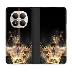 Housse Cuir Portefeuille Pour Xiaomi Redmi Note 15 Pro Plus 5G Manga One Piece Ace Noir
