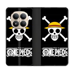 Housse Cuir Portefeuille Pour Xiaomi Redmi Note 15 Pro Plus 5G Manga One Piece Tete de Mort