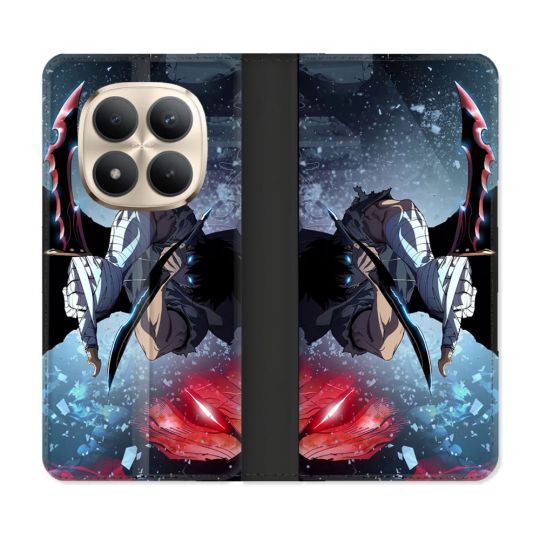 Housse Cuir Portefeuille Pour Xiaomi Redmi Note 15 Pro Plus 5G Manga Solo Leveling Sung Epee