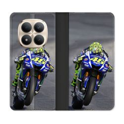 Housse Cuir Portefeuille Pour Xiaomi Redmi Note 15 Pro Plus 5G Moto Course GP Wheeling 46